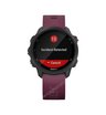Часы Garmin Forerunner 245 черные с вишневым ремешком