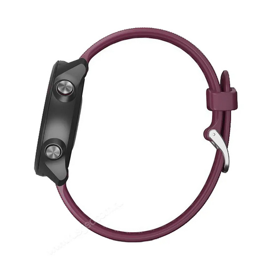 Часы Garmin Forerunner 245 черные с вишневым ремешком