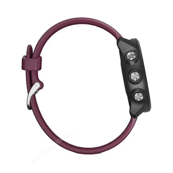 Часы Garmin Forerunner 245 черные с вишневым ремешком