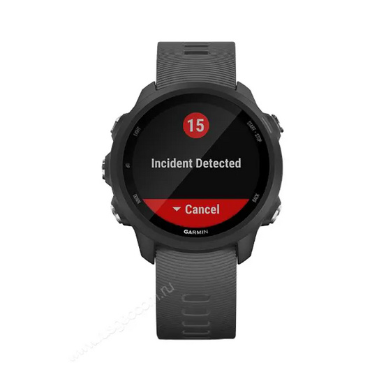 Часы Garmin Forerunner 245 черные с серым ремешком