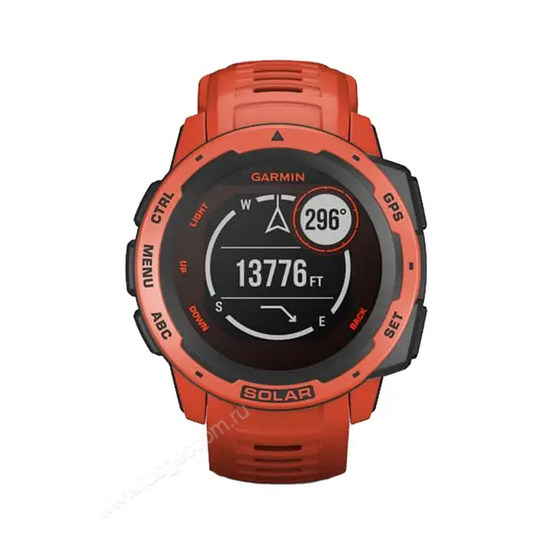 Часы Garmin Instinct Solar Flame Red