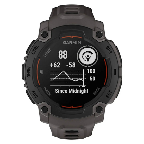 Часы Garmin Instinct E Black 45mm c угольно-черным ремешком