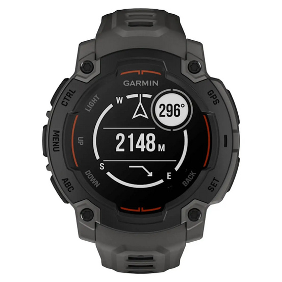 Часы Garmin Instinct E Black 45mm c угольно-черным ремешком