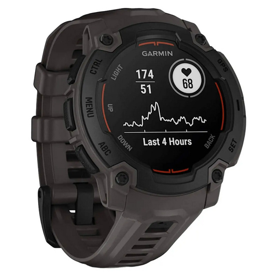 Часы Garmin Instinct E Black 45mm c угольно-черным ремешком