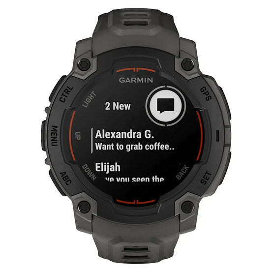 Часы Garmin Instinct E Black 45mm c угольно-черным ремешком