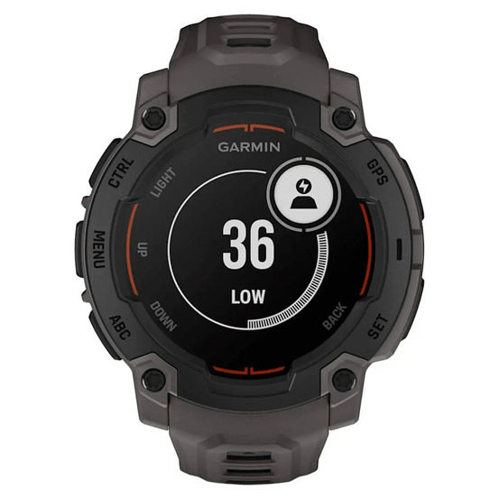 Часы Garmin Instinct E Black 45mm c угольно-черным ремешком