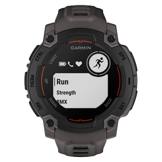 Часы Garmin Instinct E Black 45mm c угольно-черным ремешком