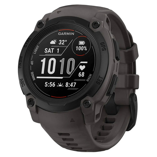 Часы Garmin Instinct E Black 40mm c угольно-черным ремешком