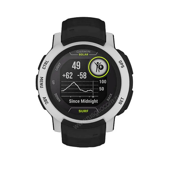 Часы Garmin Instinct 2 Solar Surf черный с белым безелем