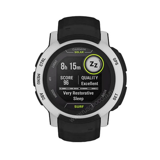 Часы Garmin Instinct 2 Solar Surf черный с белым безелем