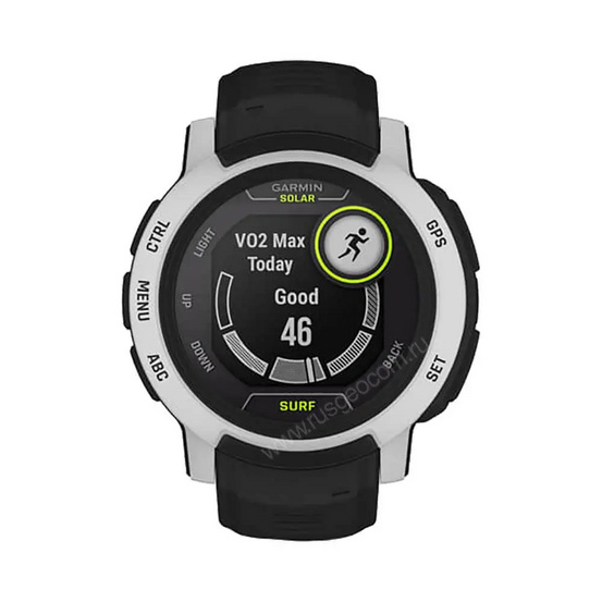 Часы Garmin Instinct 2 Solar Surf черный с белым безелем