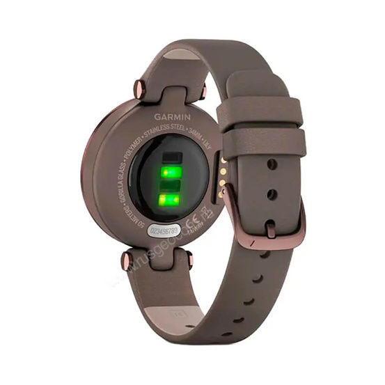 Часы Garmin Lily темно-бронзовый безель, корпус цвета Paloma и итальянский кожаный ремешок