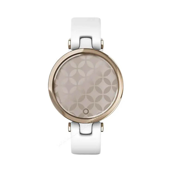 Часы Garmin Lily кремово-золотистый безель, белый корпус и силиконовый ремешок