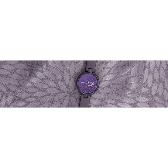Часы Garmin Lily безель цвета полночная орхидея, корпус темная орхидея и силиконовый ремешок