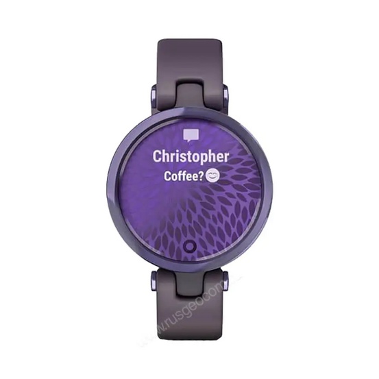 Часы Garmin Lily безель цвета полночная орхидея, корпус темная орхидея и силиконовый ремешок