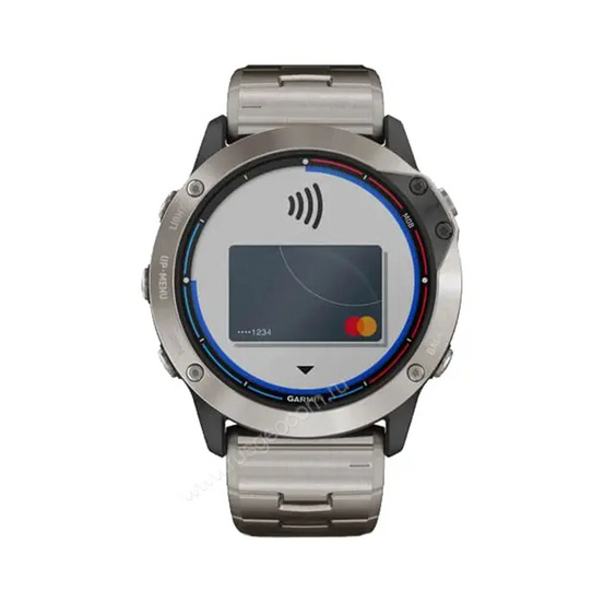 Часы Garmin Quatix 6X Solar титановый с титановым ремешком