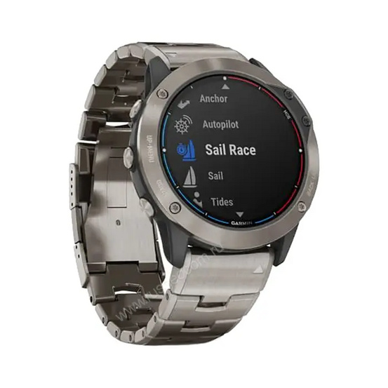 Часы Garmin Quatix 6X Solar титановый с титановым ремешком