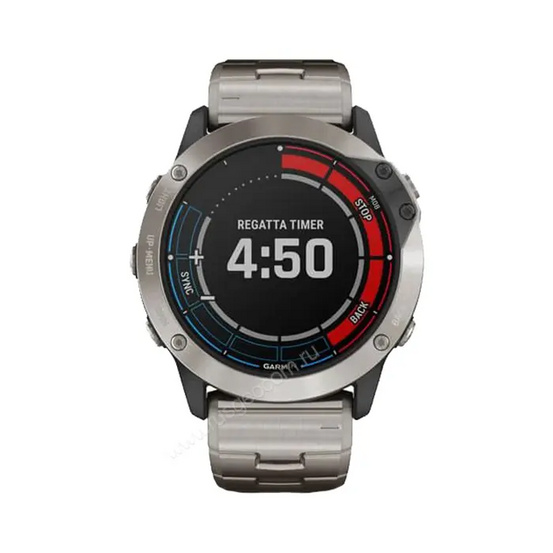 Часы Garmin Quatix 6X Solar титановый с титановым ремешком