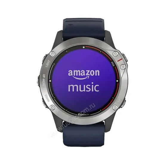 Часы Garmin Quatix 6 серый с синим ремешком