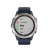 Часы Garmin Quatix 6 серый с синим ремешком
