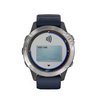 Часы Garmin Quatix 6 серый с синим ремешком