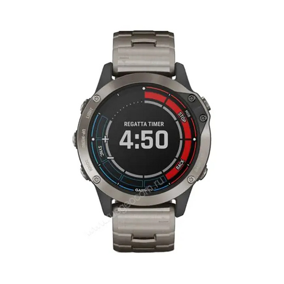 Часы Garmin Quatix 6 Sapphire титановый с титановым ремешком