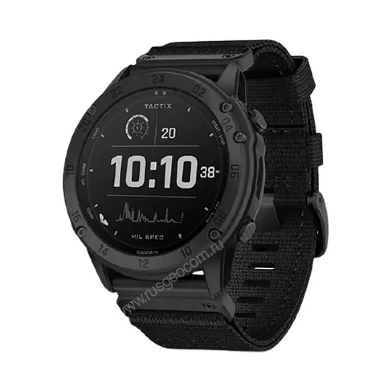 Часы Garmin Tactix Delta - Solar Ballistics с черным нейлоновым ремешком