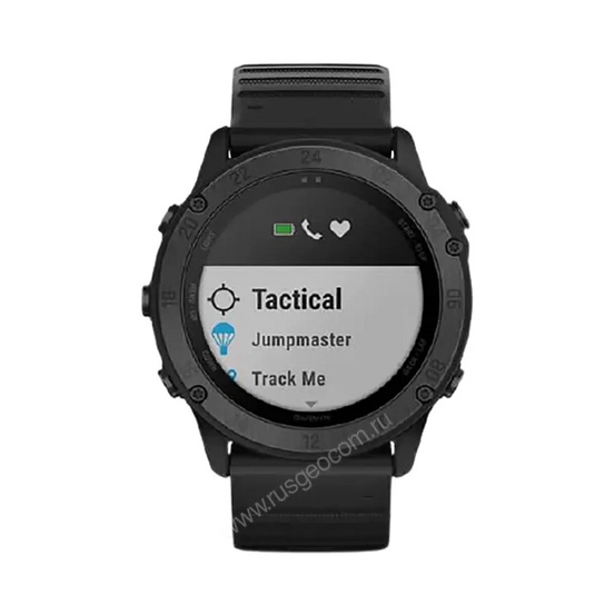 Часы Garmin Tactix Delta - Sapphire Edition - черное DLC-покрытие с черным ремешком