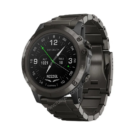 Часы Garmin D2 Delta PX для пилотов с титановым DLC ремешком
