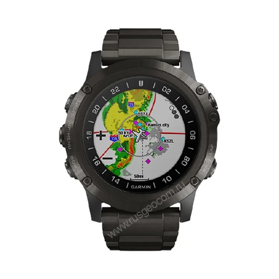 Часы Garmin D2 Delta PX для пилотов с титановым DLC ремешком