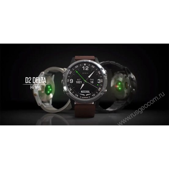 Часы Garmin D2 Delta PX для пилотов с титановым DLC ремешком