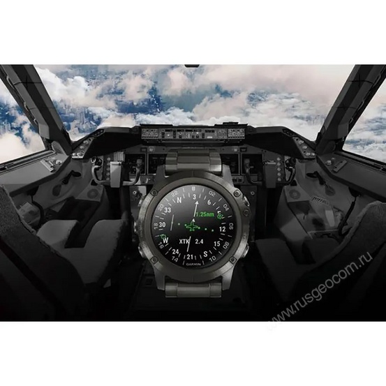 Часы Garmin D2 Delta PX для пилотов с титановым DLC ремешком