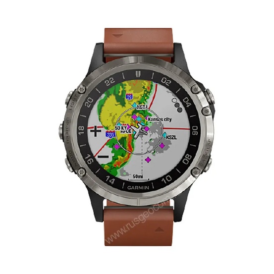 Часы Garmin D2 Delta для пилотов, кожаный ремешок