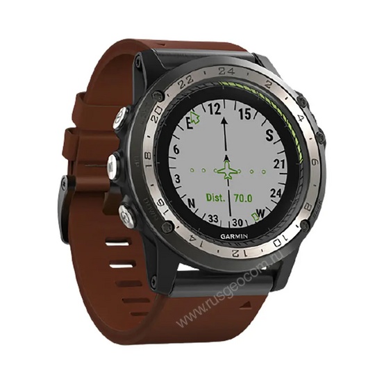 Часы Garmin D2 Charlie с кожаным ремешком