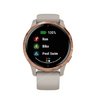 Часы Garmin Venu песочного цвета с золотистым безелем