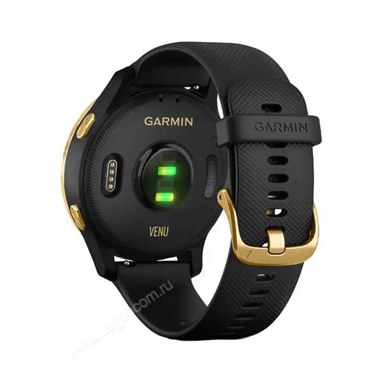 Часы Garmin Venu черные с золотистым безелем
