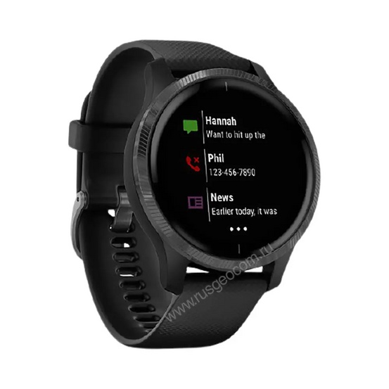 Часы Garmin Venu черные с серым безелем