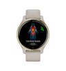 Часы Garmin Venu 2S песочного цвета с золотистым безелем