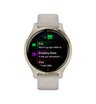 Часы Garmin Venu 2S песочного цвета с золотистым безелем