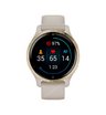 Часы Garmin Venu 2S белые цвета розовое золото с кожаным ремешком