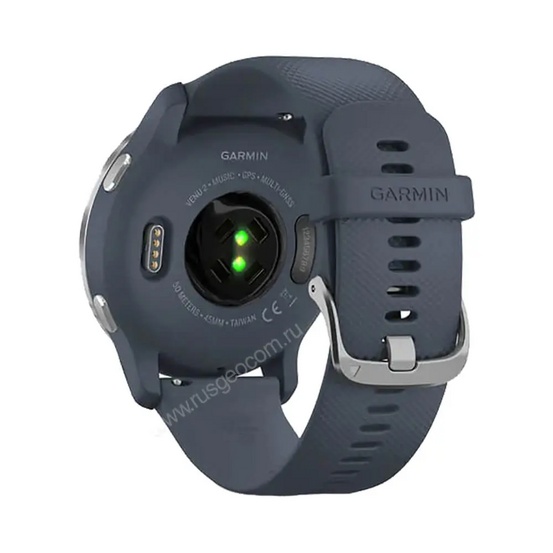 Часы Garmin Venu 2 синий гранит с серебристым безелем