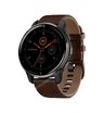 Часы Garmin Venu 2 Plus серый с серым безелем и кожаным ремешком