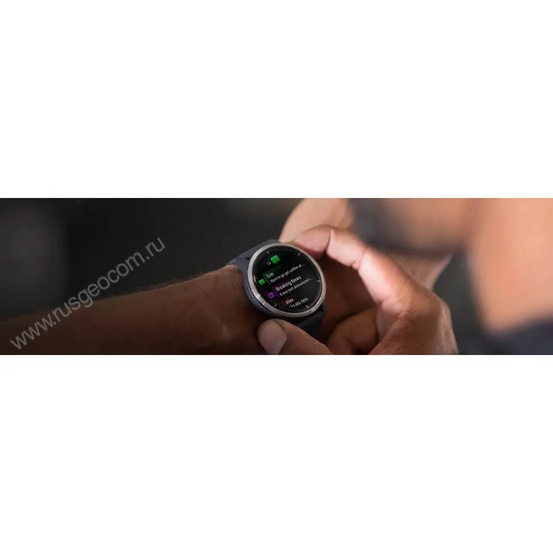 Часы Garmin Venu 2 черные с серым безелем