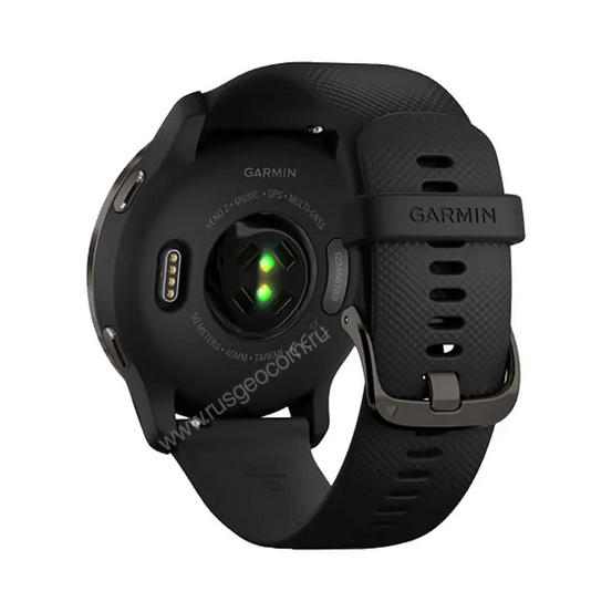 Часы Garmin Venu 2 черные с серым безелем