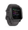 Часы Garmin Venu Sq серый с алюминиевым безелем и с силиконовым ремешком