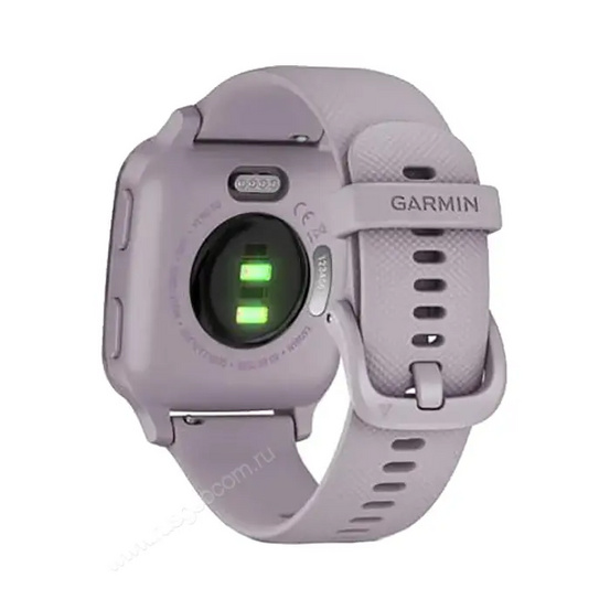 Часы Garmin Venu Sq орхидея с алюминиевым безелем и с силиконовым ремешком