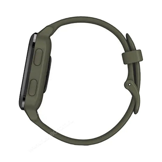 Часы Garmin Venu Sq Music Edition темно-зеленый с серым алюминиевым безелем