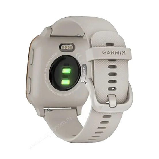 Часы Garmin Venu Sq Music Edition песочный с алюминиевым безелем цвета розовое золото