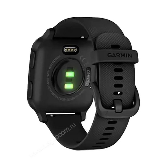Часы Garmin Venu Sq Music Edition черный с серым алюминиевым безелем
