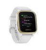 Часы Garmin Venu Sq белый с золотистым алюминиевым безелем и с силиконовым ремешком